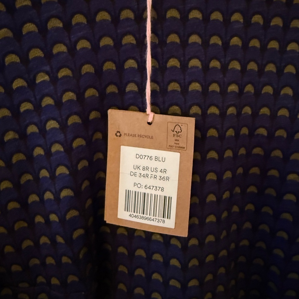 Boden Penelope jersey dress size 4R new with tags. D0776 - Picture 3 of 4